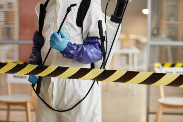 Professional Blood Cleanup technician working in Omaha, AR